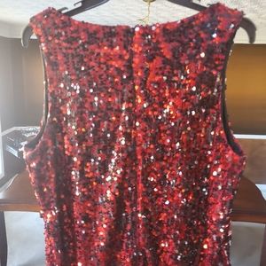 Ashley Stewart Dresses - Red & Black sequin dress Ashley Stewart Dresses - Red & Black sequin dress